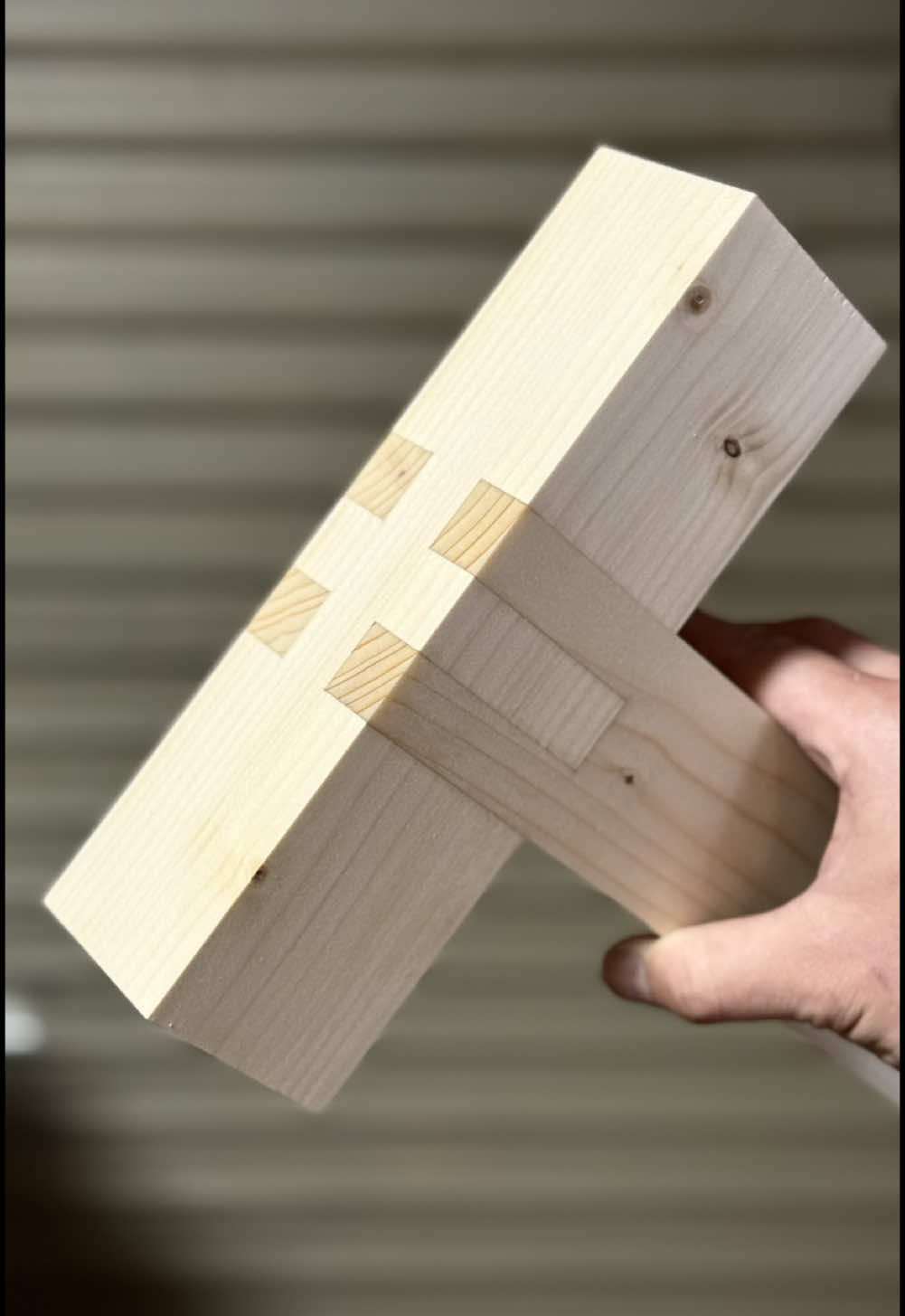 When joining wood in a T-shape. #woodworking #DIY #joint #japanesejoinery 