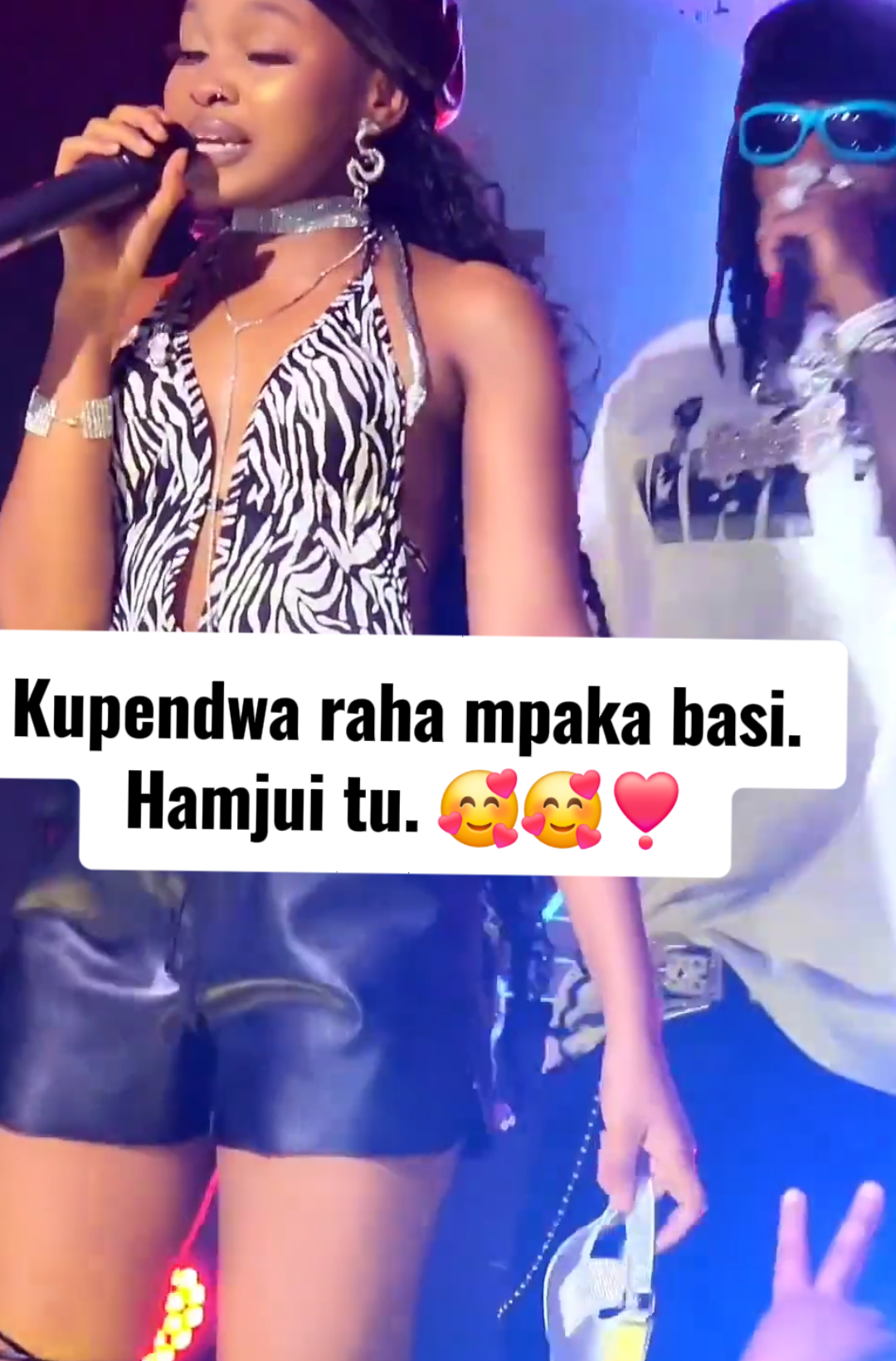 Diamond na Zuchu. Kupendwa raha jamani. #diamondplatnumz #zuchu #wasafi #viralvideo #ride #leivalee 