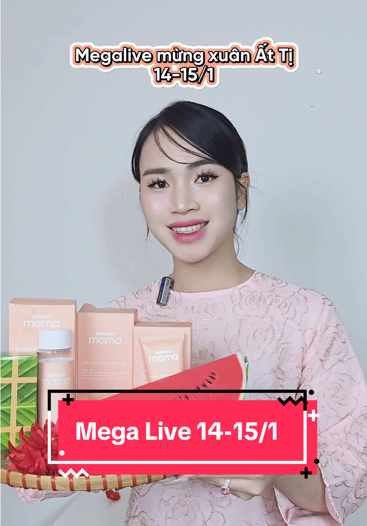 Cùng đón chờ Mega Live mừng xuân Ất Tỵ 14-15/1 cùng Kutieskin Mama #kutieskinmama #hellobeautifulmom #TTSLive #TTSLiveSpecials #megalive 