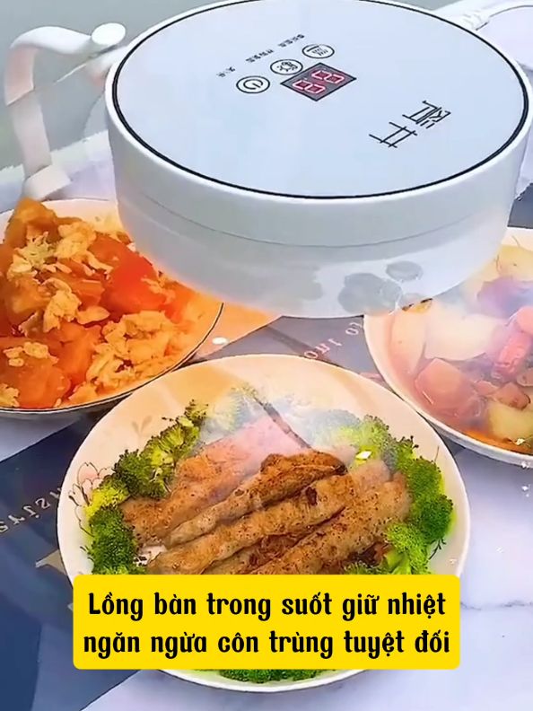 Lồng bàn giữ nhiệt thức ăn,ngăn ngừa côn trùng tuyệt đối #longbandienthongminh #longbantrongsuot #longbangiunhiet #longbandien #giadungthongminh #xuhuongtiktok #qtfast 