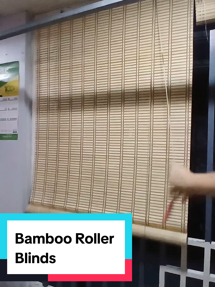 hindi na mainit ang loob ng bahay namin mii, malaking tulong ang bamboo blinds na to #bamboorollerblinds #bambooblinds #fypシ 