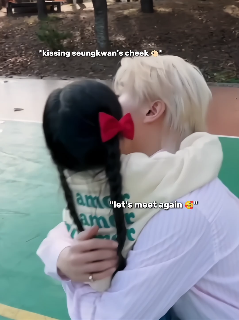 seungkwan hugging the kids before he goes 🥹🫶🏻 #seventeen 