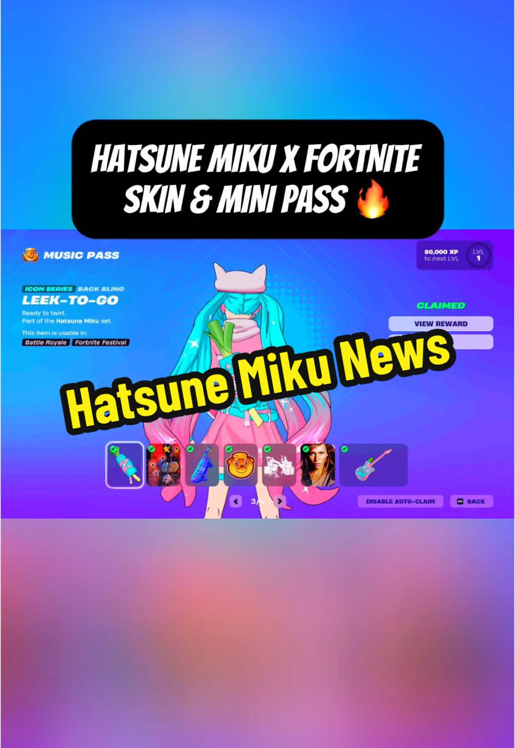 Everything You Need To Know About Hatsune Miku 🚨 #fortnite #fortnitenews #hatsunemiku #fortniteupdate #xmar2x 