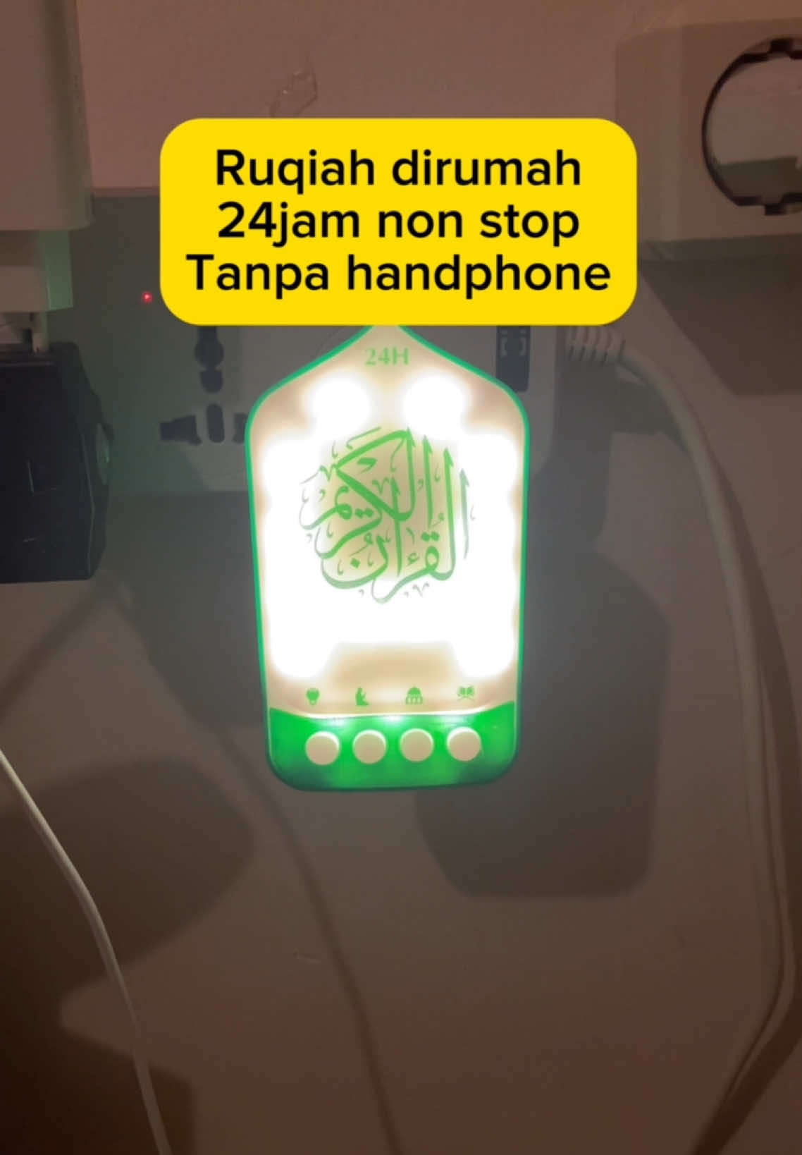 Bisa jadi lampu tidur juga, bener2 solusi buat aku dan keluarga dengerin murotal al quran tanpa harus nyalain hp #alquran #speakeralquran #murottalquran 