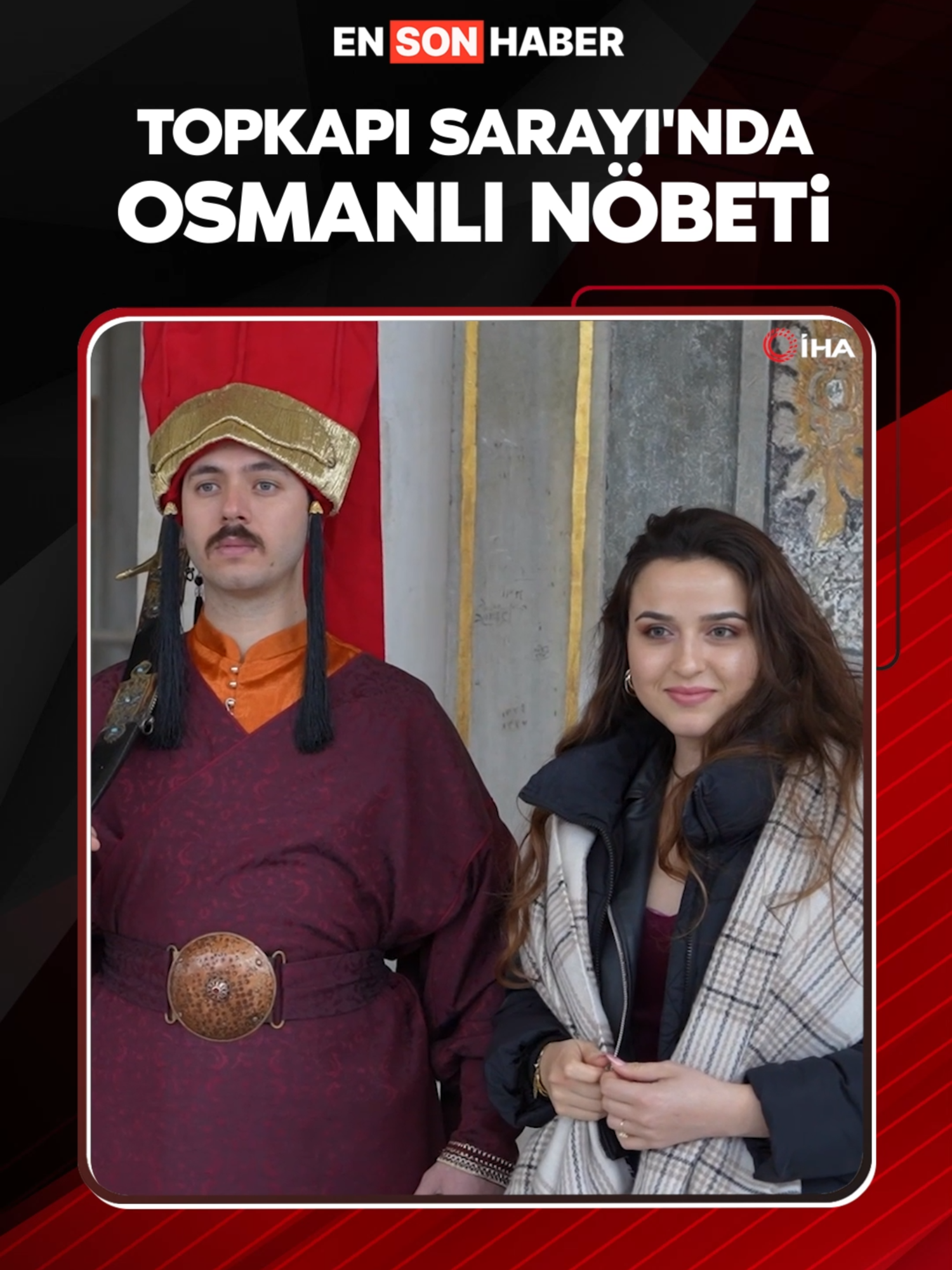 Topkapı Sarayı'nda Osmanlı geleneği: Jandarmalar, silahtar kıyafetiyle nöbet tutmaya başladı. #topkapısarayı #osmanlı #nöbet #jandarma #kıyafet