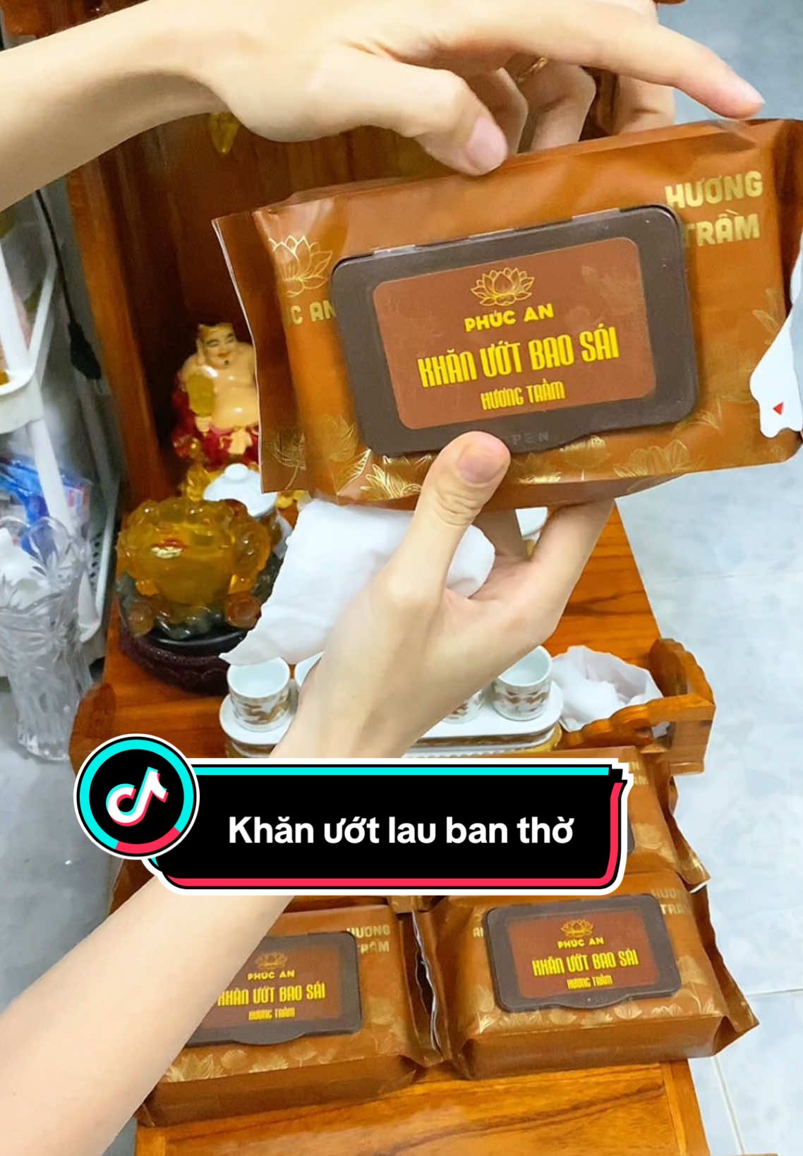 Khăn ướt bao sái ban thờ phúc an , tiện lợi , phù hợp #hareview #khanuot #xuhuong #xuhuongtiktok 