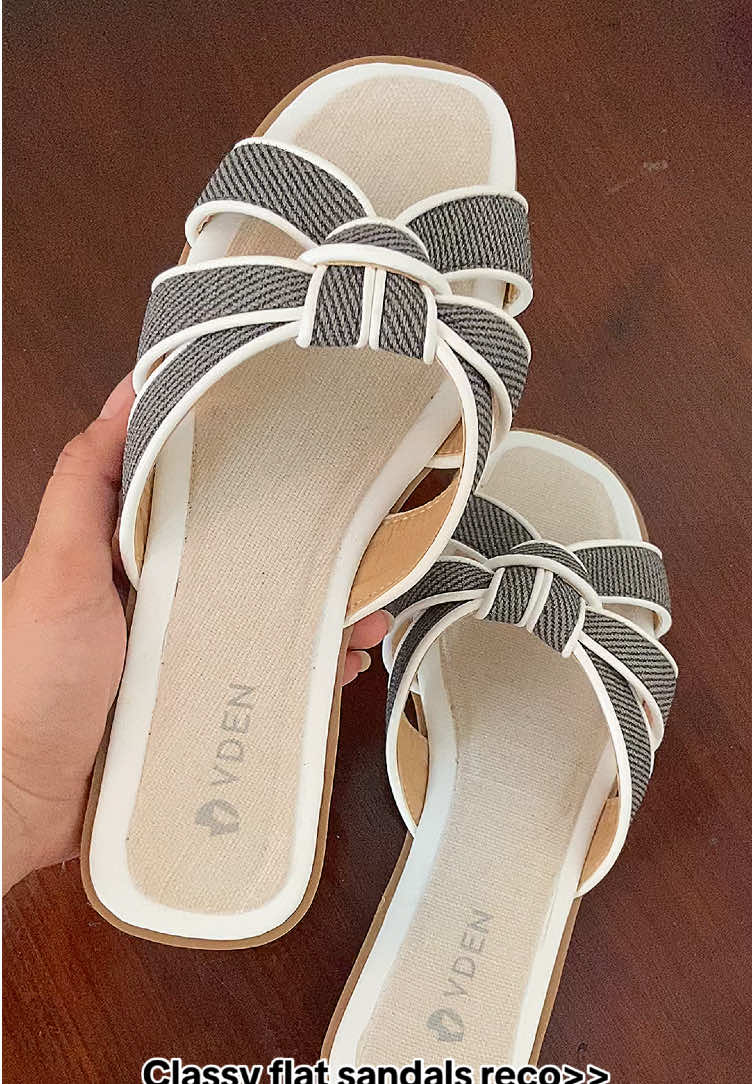 VDEN Casual Open Toe Non Slip #vden #flatsandals #affordable #womenflatsandal #affiliatemarketing #fyp #fypシ゚viral #vdenshoes #xybca #footwear #flats 