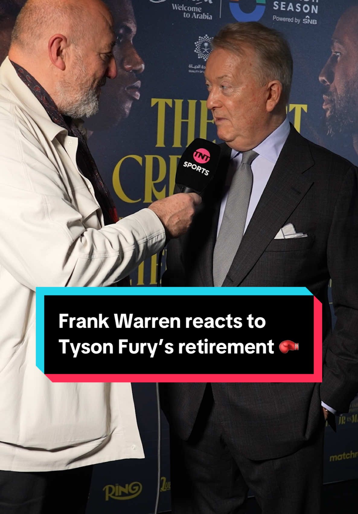 Frank Warren reacts to Tyson Fury’s retirement 🥊 #tysonfury #fury #tyson #boxing #ko #fight #knockout #UFC #mma 