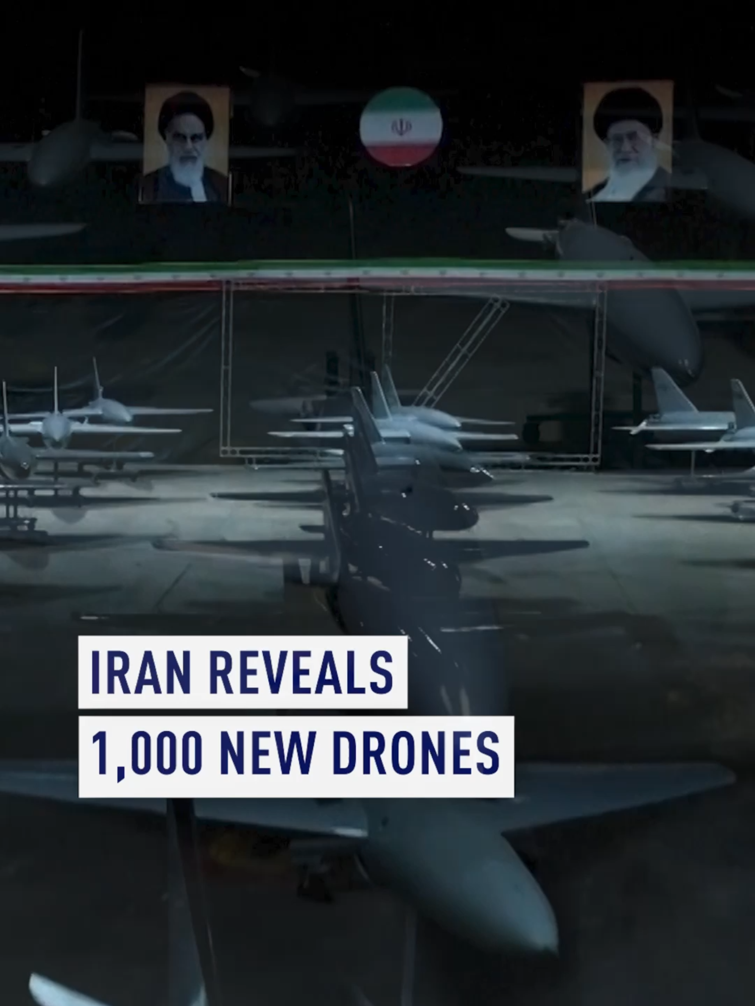 1,000 new “strategic drones” were delivered to Iran’s army on Monday amid tensions with the U.S and Israel and growing concerns over a possible attack on Iran’s nuclear sites. State media said the drones, delivered across various locations, have high stealth and anti-fortification abilities. Earlier this month, Iran started a two-month-long military exercise program focusing on air defense drills and mock missile and drone attacks around strategic sites. #iran #military #drone #geopolitics #middleeastern