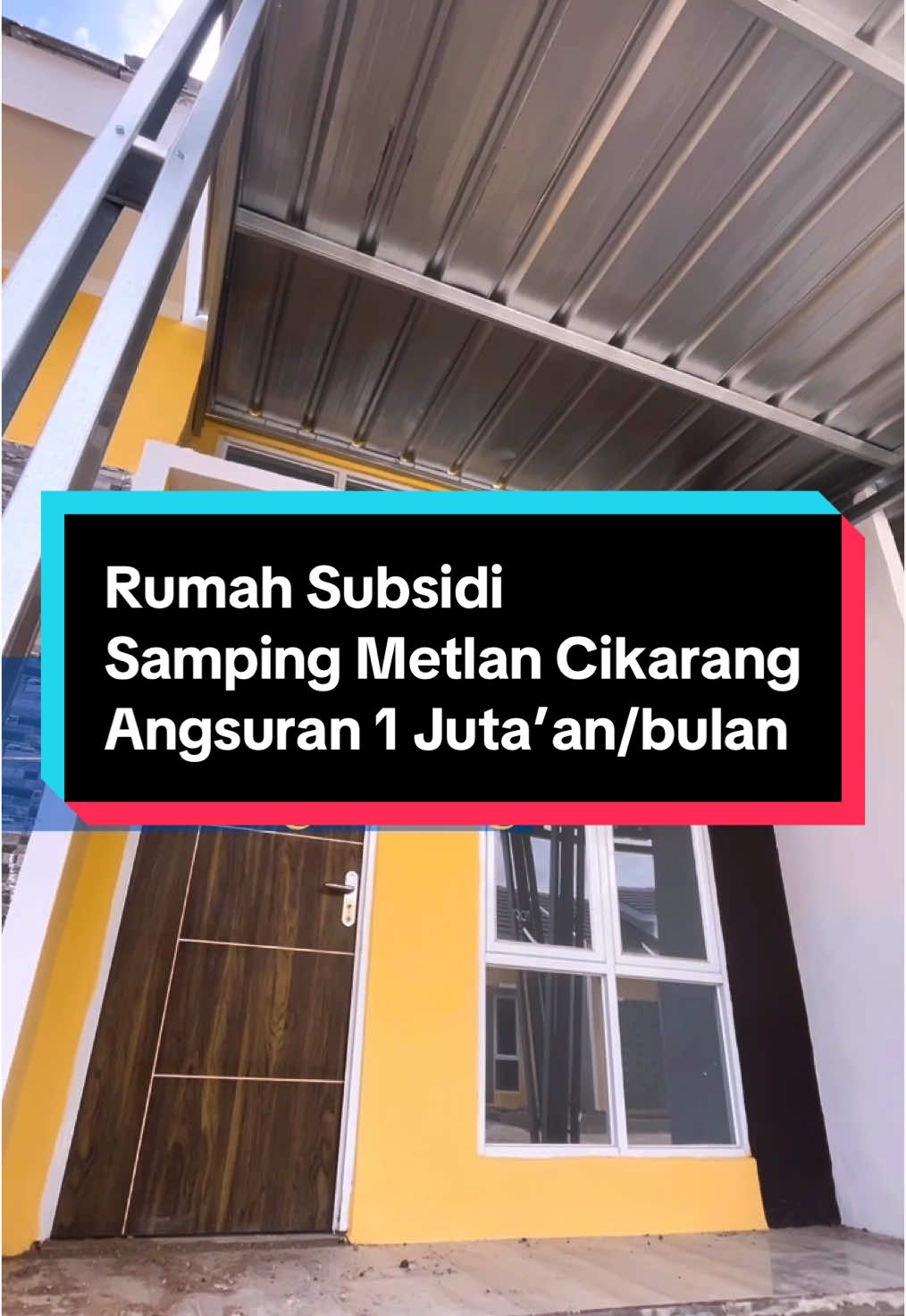 Rumah Subsidi TAMAN KERTAMUKTI RESIDENCE.. Setelah sukses terjual sekitar 2000 unit lebih,.,  Kini di buka kembali pembangunan tahap ke 8 dengan tampilan terbaru dengan disain lebih cantik,.,  Kertamukti - Cibitung Bekasi (samping Metland Cikarang ) Lokasi strategis dekat dengan berbagai pasilitas di antaranya.,  - sarana bermain  - masjid setiap blok nya - 10 menit ke rumah sakit - 15 menit ke stasiun Cibitung  - 10 menit ke mall SGC - Pasar tradisional - Nempel sekolah TK, BIMBA, SD, SMA, PESANTREN. Free Canopy, Wastafel, Air PDAM, Carpot, depan, tembok dapur tinggi kamar mandi sudah di blakang dan sudah di siapkan tempat toren air sudah di cor,   cukup boking 1 juta,.  Pilih blok nya., lokasi sudah sangat ramai penduduk,.  Spesifikasi : Luas Bangunan 30 Luas tanah 60 Kamar Tidur 2 Kamar Mandi 1 Segera kepoin ya,. Unit terbatas , ,  Info lanjut : Tlp/wa 085771764870