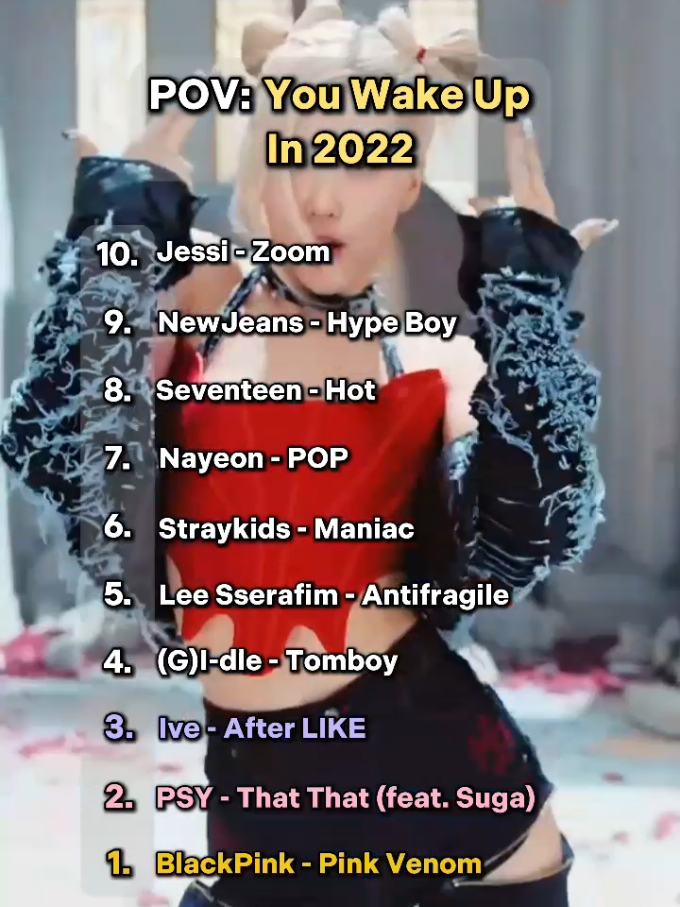 POV: You Wake Up In 2022 #blackpink #psy #ive #gidle #leeserafim #straykids #twice #seventeen #NewJeans #jessi #kpop #kpopfyp #foryou #prostly #fypシ #viral #fyp 