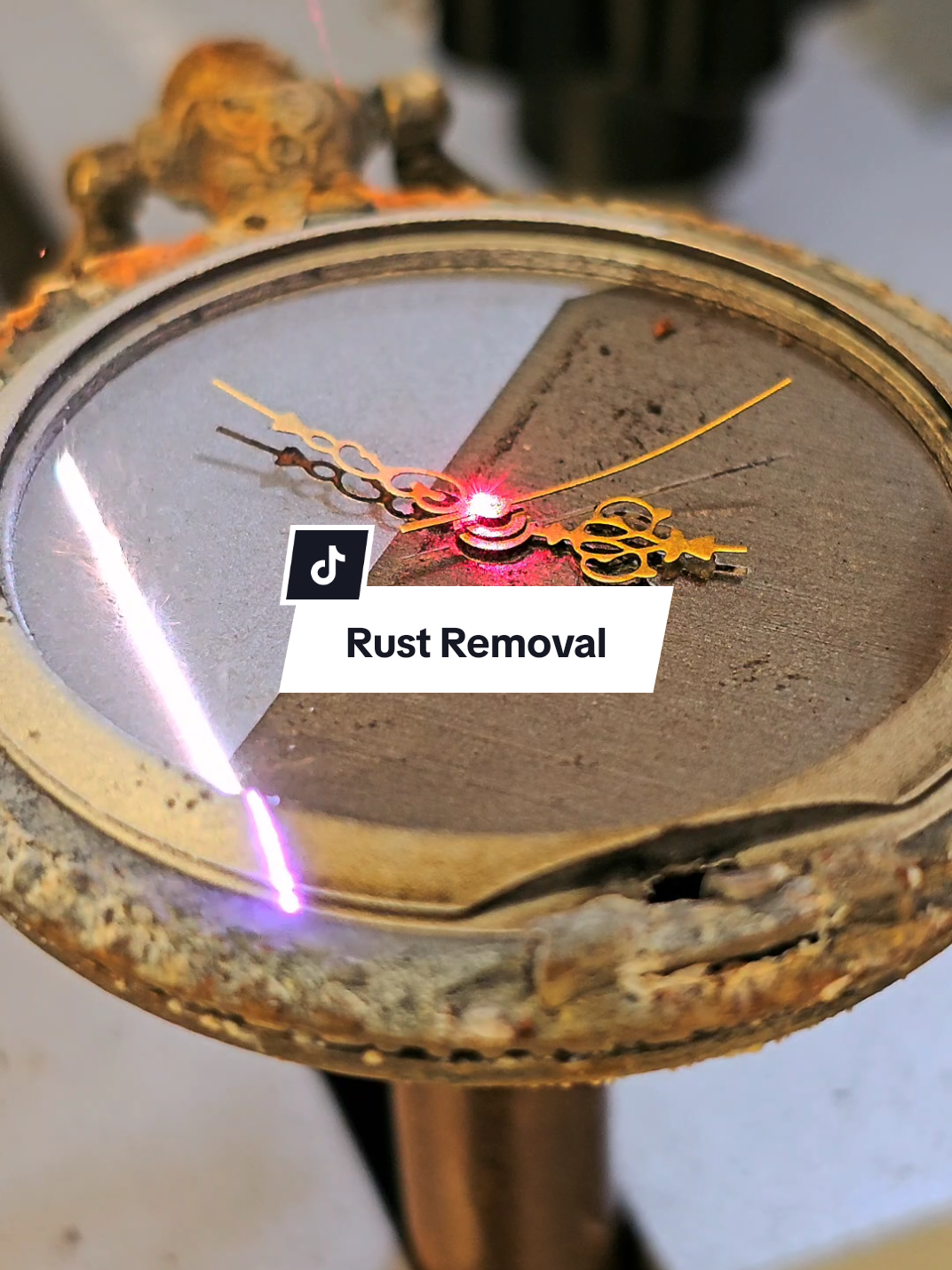 How to remove this rust? #rust #asmr #laser #cleaning #satisfyingvideo 