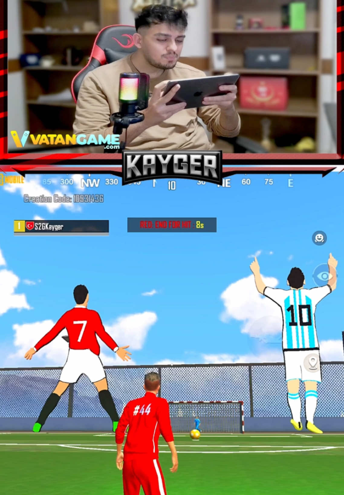 Ronaldo or Messi? 🤔 #pubgmobile #pubgmobilec7s21 #pubgmnextstarprogram #pubgmwow #kayger 