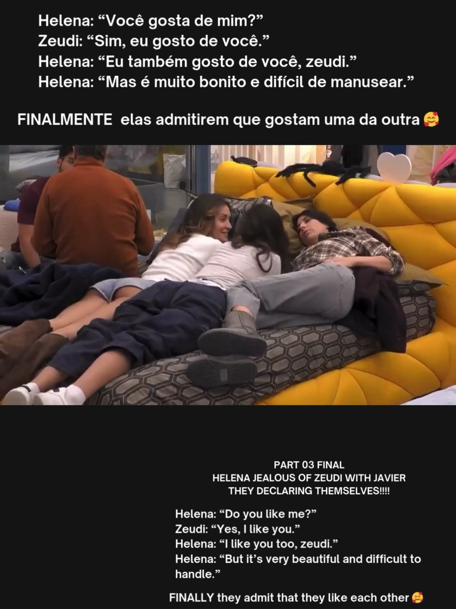 SURTOS: DECLARAÇÃO VEIO AÍ - PARTE 03 E COM EMOÇÃO!!!! #zelena #foryoupage❤️❤️ #fyp #grandefratellovip #bigbrother #brasil #bbb #zeudi #helena #foruyou #amor #lesbian #casal