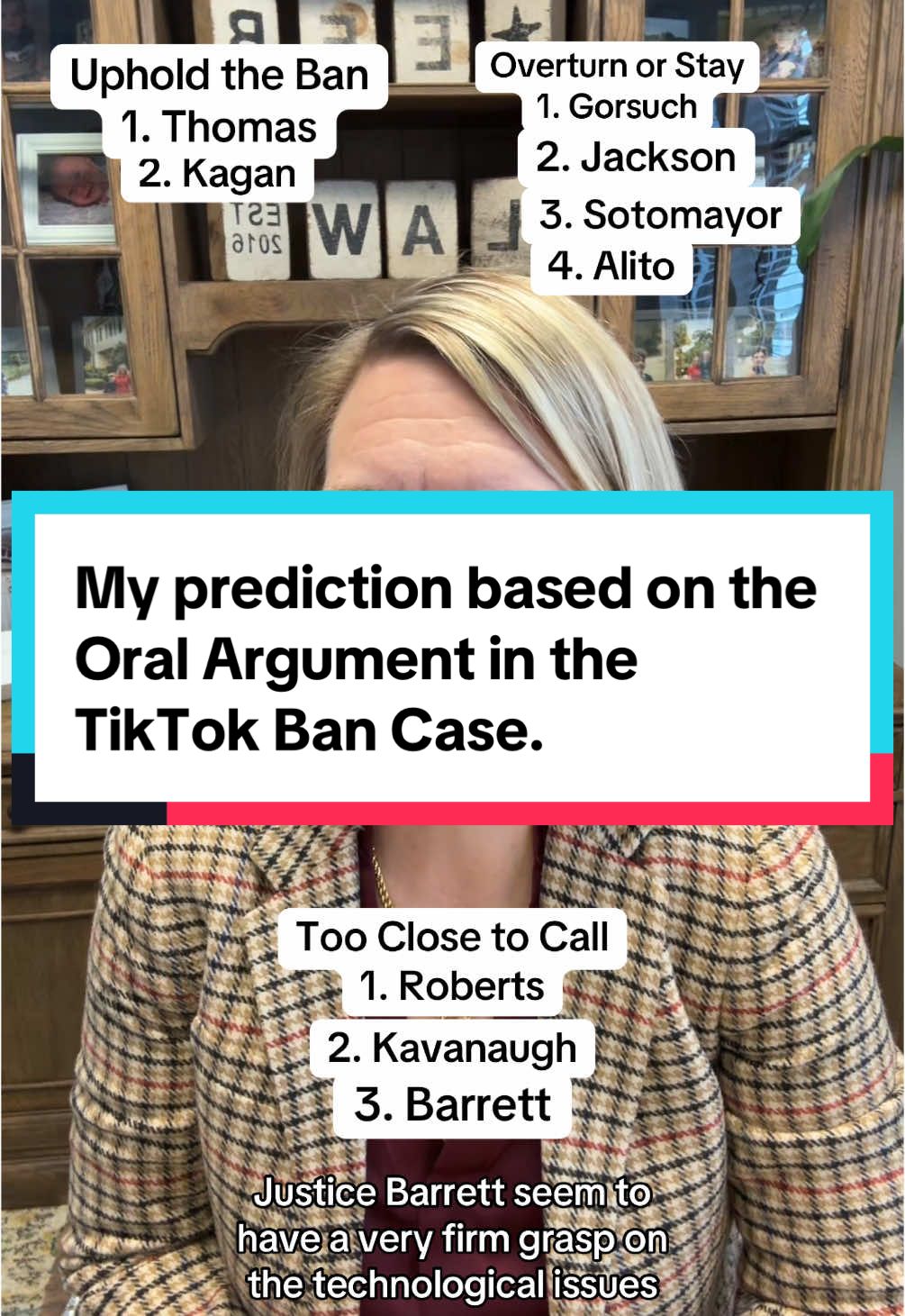 The Supreme Court held oral arguments in the TikTok ban case Friday. Here are my predictions. I think the National Media made premature calls on this one. I think the Supreme Court will cobble together a majority that at least stays the ban. #ErinBaileyLaw #InYourDefense #TikTokBan #DeepDive #crystalball #prediction  @ErinBaileyLaw🔹In Your Defense  @ErinBaileyLaw🔹In Your Defense  @ErinBaileyLaw🔹In Your Defense 