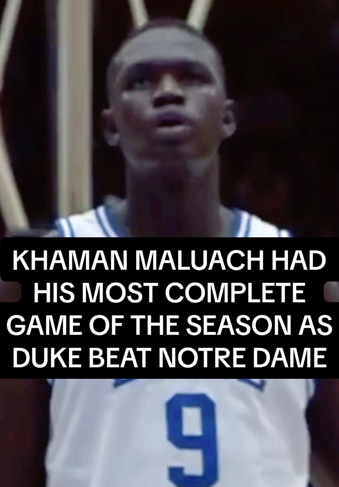 Khaman Maluach’s outstanding scoring efficency, rebounding and game-changing reach have been extremely impactful for a Duke team with National Championship aspirations. The 7-foot-2 center from South Sudan is only 18-years-old #draftexpress #nbadraft#collegebasketball#southsudan#southsudantiktokers🇸🇸#africa 