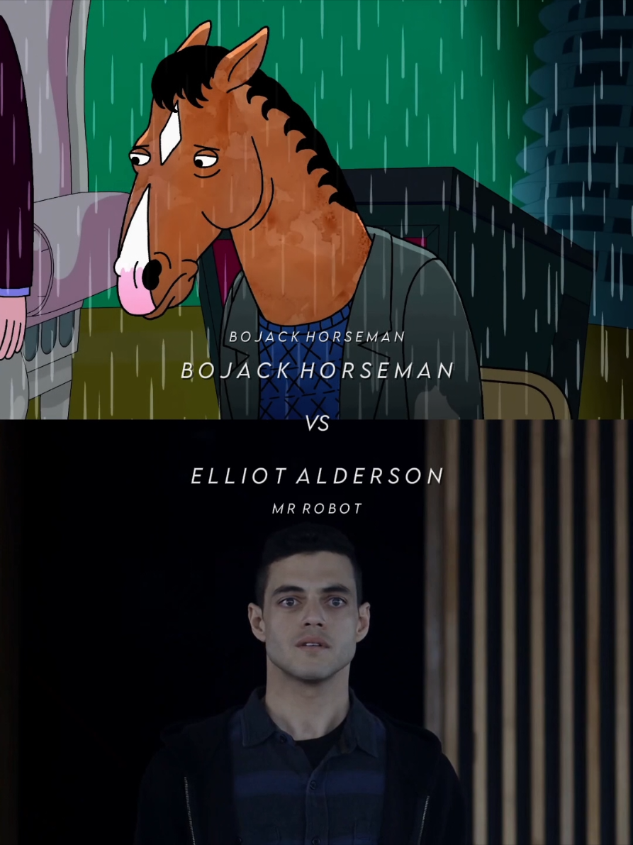 both extremely goated #parati #fyp #tvshow #shows #special #personal #takes #perfection #impact #personal #bojackhorseman #bojack #elliotalderson #mrrobot 