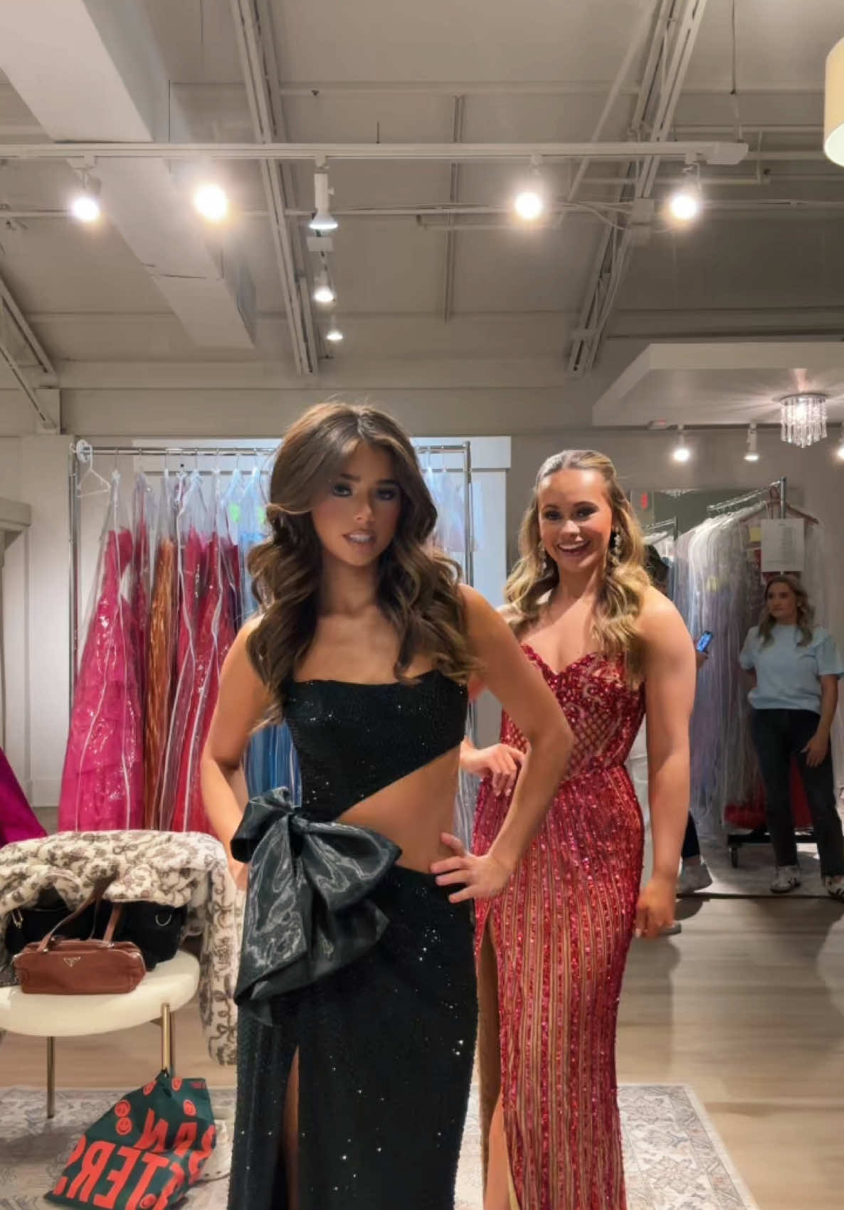 draft bc tik tok is getting banned and these dresses deserve recognition 🙌 @Bella’s Bridal #fyp #fashionshow #prom #promdress #fitcheck @MAREBEAR 🧸 