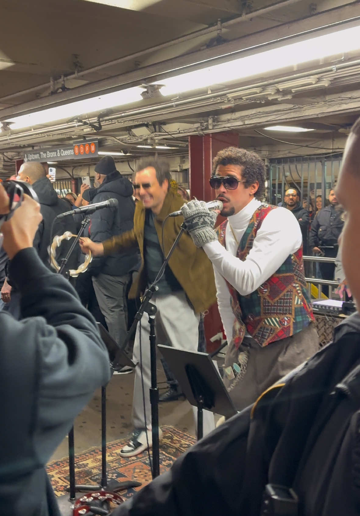 BENITO THE SUBWAY PERFORMER 🔥 NYC is the best city in the world! #dtmf #badbunny #nyc 