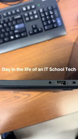 Day in the life of an IT School Tech! We fixed a broken headphone jack in the headphone port, went ahead and replaced ink, and also moved around a computer #IT #tech #informationtechnology #networking #network #pokemon #schooltech #fyp #fix #troubleshooting #ifixit #technology #repairs #itschooltech #schooltech 