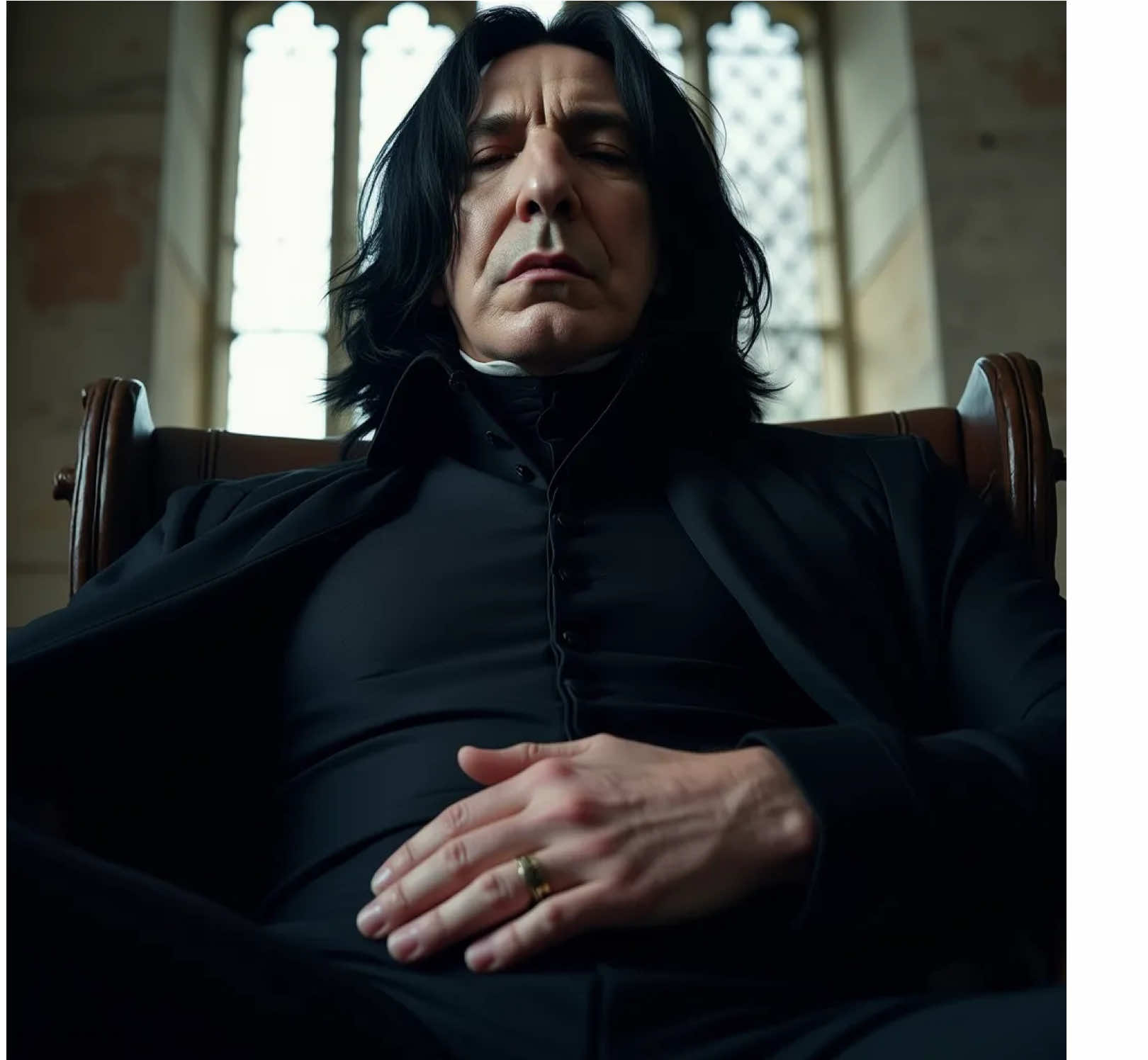 Let me remind you.  #severussnape #snape #severus #severussnapedit #snapetok #professorsnape #thehalfbloodprince #snaddy #severustok #snapeseverus #severussnapeai #snapeai #slytherin 