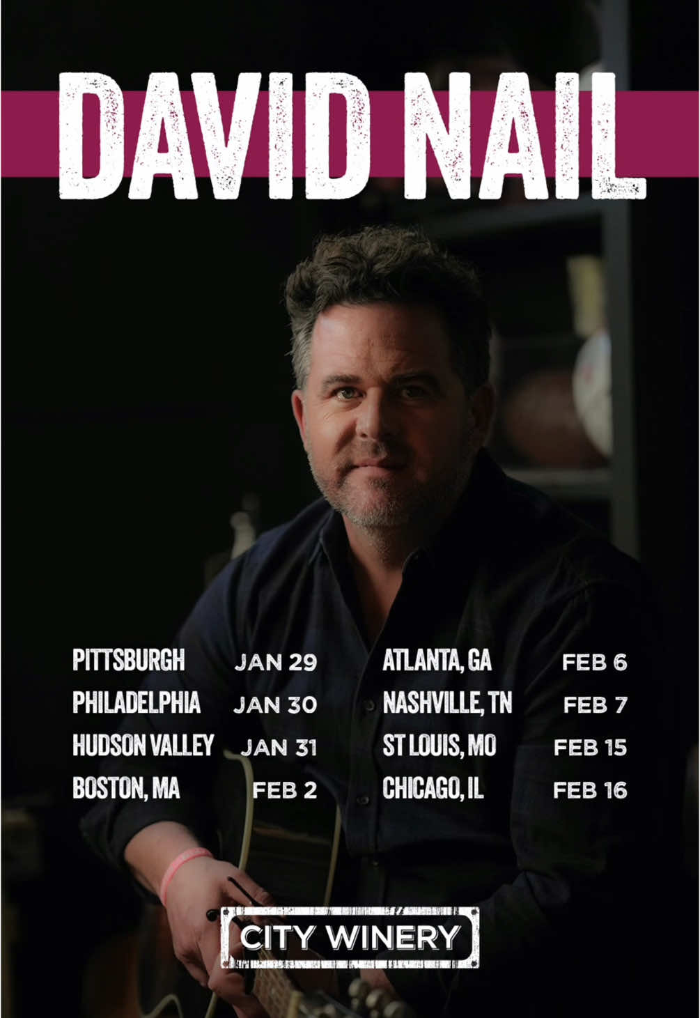 Watch until the end to see where I'm going next and how you can win a pair of tickets! I'm excited to be at City Winery in eight cities this winter. Enter to win under the top of my profile...DN #CountryMusic #CityWinery #DavidNail #Tour #Tickets