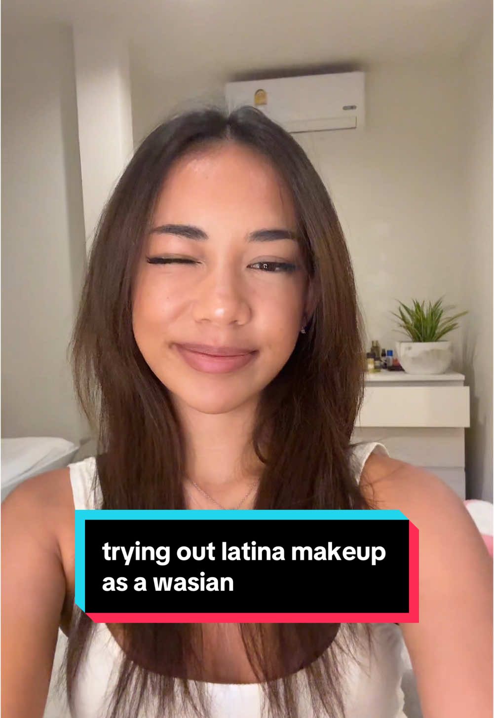 since latina makeup is trending once again!! - also i don’t own light concealer so i used skin tint LOL #fyp #makeup #wasian #latina  #latinamakeup