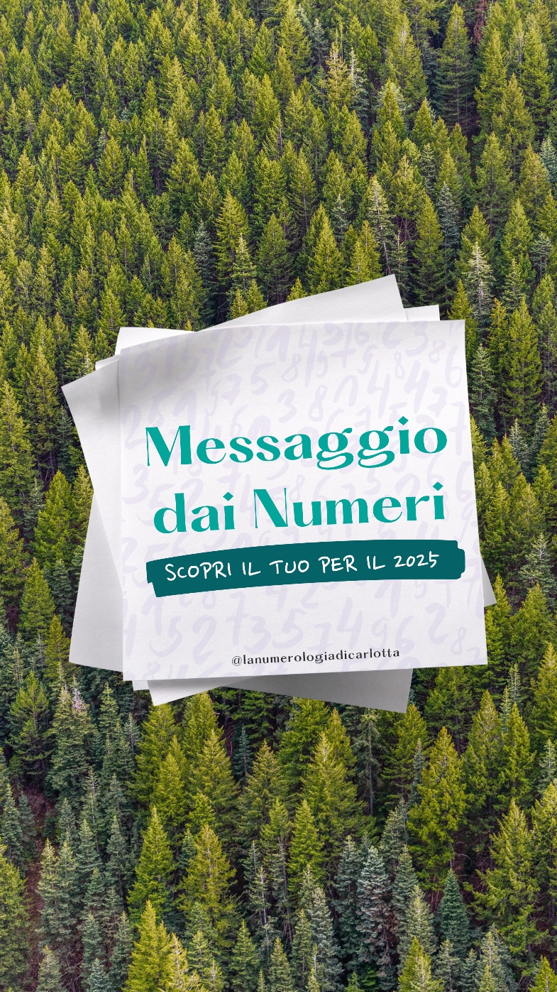 SCOPRI IL MESSAGGIO DAI NUMERI PER IL TUO 2025💫 Fai un respiro profondo e quando te la senti fai uno screenshot. Se ti va condividi il messaggio o il numero che ti è arrivato nei commenti.💫 Ogni volta che sei alla ricerca di uno spunto o di un'ispirazione, puoi tornare a consultarlo.🤩 💜Se questo reel ti è piaciuto lascia un “mi piace” 🔷Condividilo con le persone a cui sta a cuore questo tema. 🟢Salvalo per poterlo consultare quando vorrai . . . . #numerologia #lanumerologiadicarlotta #messaggi #messaggiodainumeri #oracolo #messaggi #spiritualità #numerologia2025 #messaggiodelgiorno #numeroscopo #nuovoanno #energianumerologica 