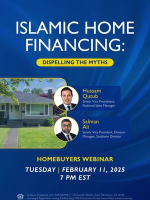 Confident Homebuying for Muslims: Learn on Feb 11th, 7 PM ET. Register now and secure your spot!