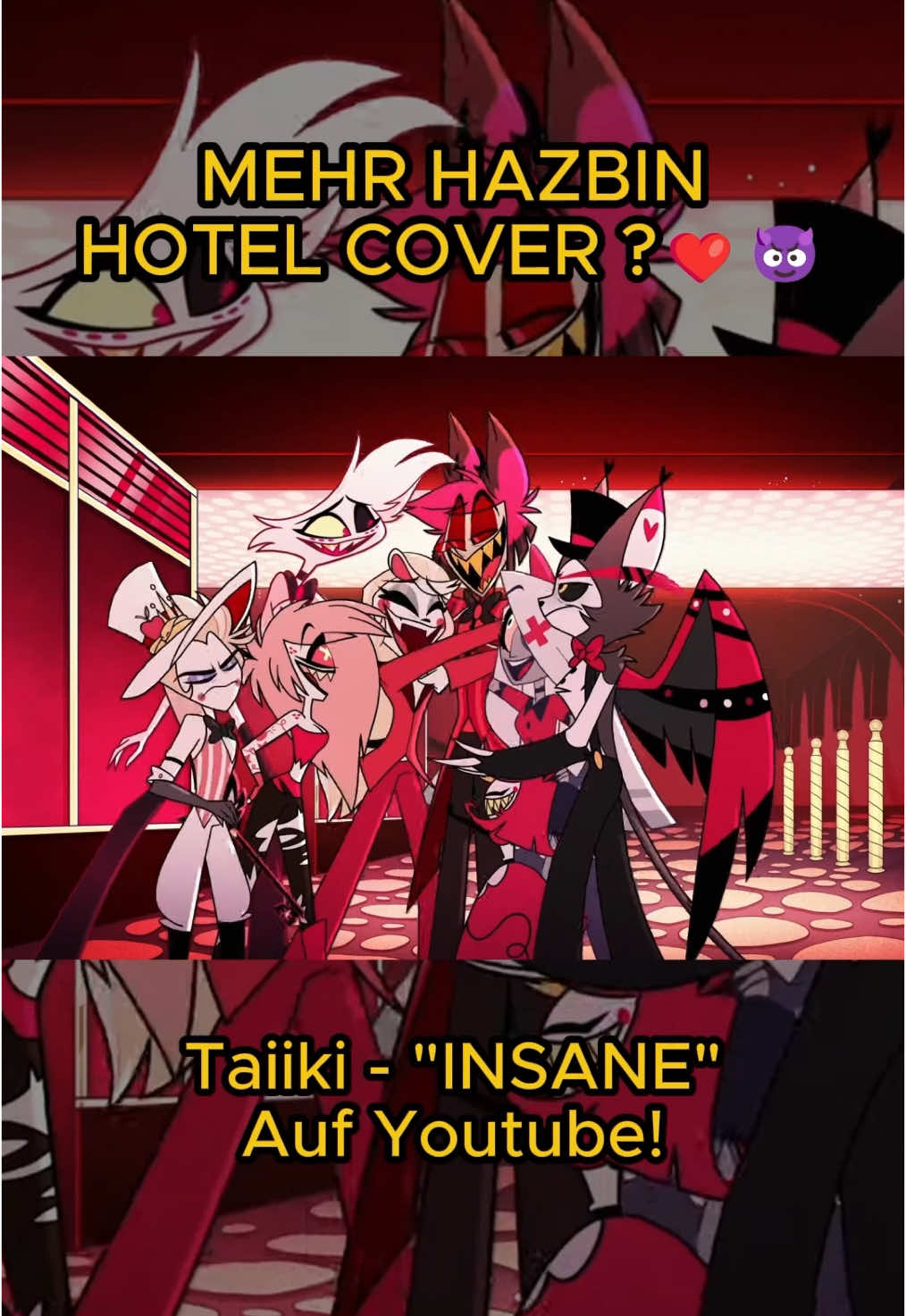 Mehr Hazbin Hotel Cover? ❤️ #Taiiki #hazbinhotelcover #insane #alastor #singing #hazbinhotel #fyp #songcover #charliemorningstar #angeldust #vaggie #niffty  