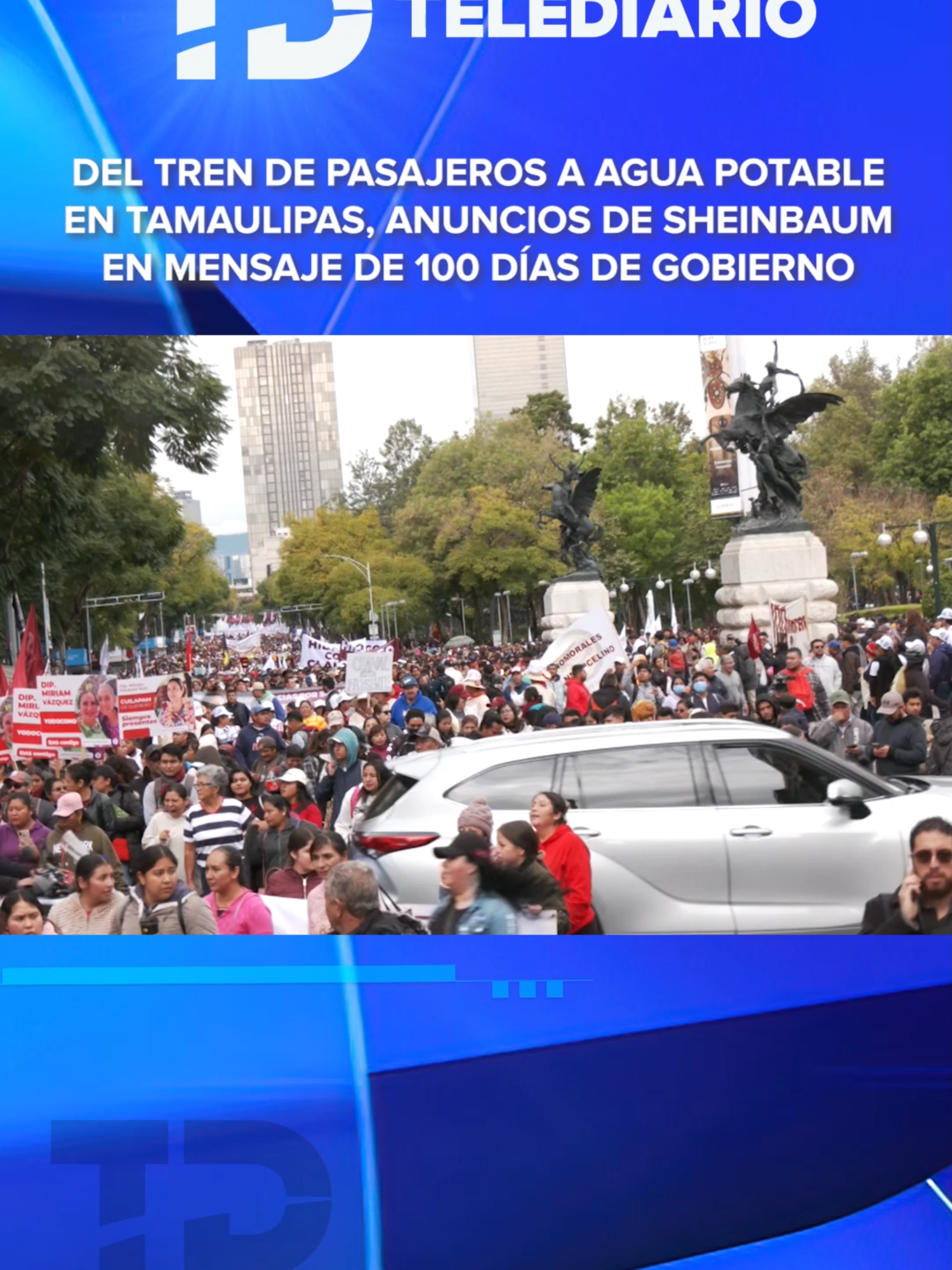 Así se vivió el mensaje de 100 días de gobierno de Sheinbaum #telediariomx #telediarioinforma #tiktokinforma #noticias #noticiastiktok #100diasdegobierno #claudiasheinbaum #entretenews #tiktokmehizover #zocalocdmx #centrohistorico