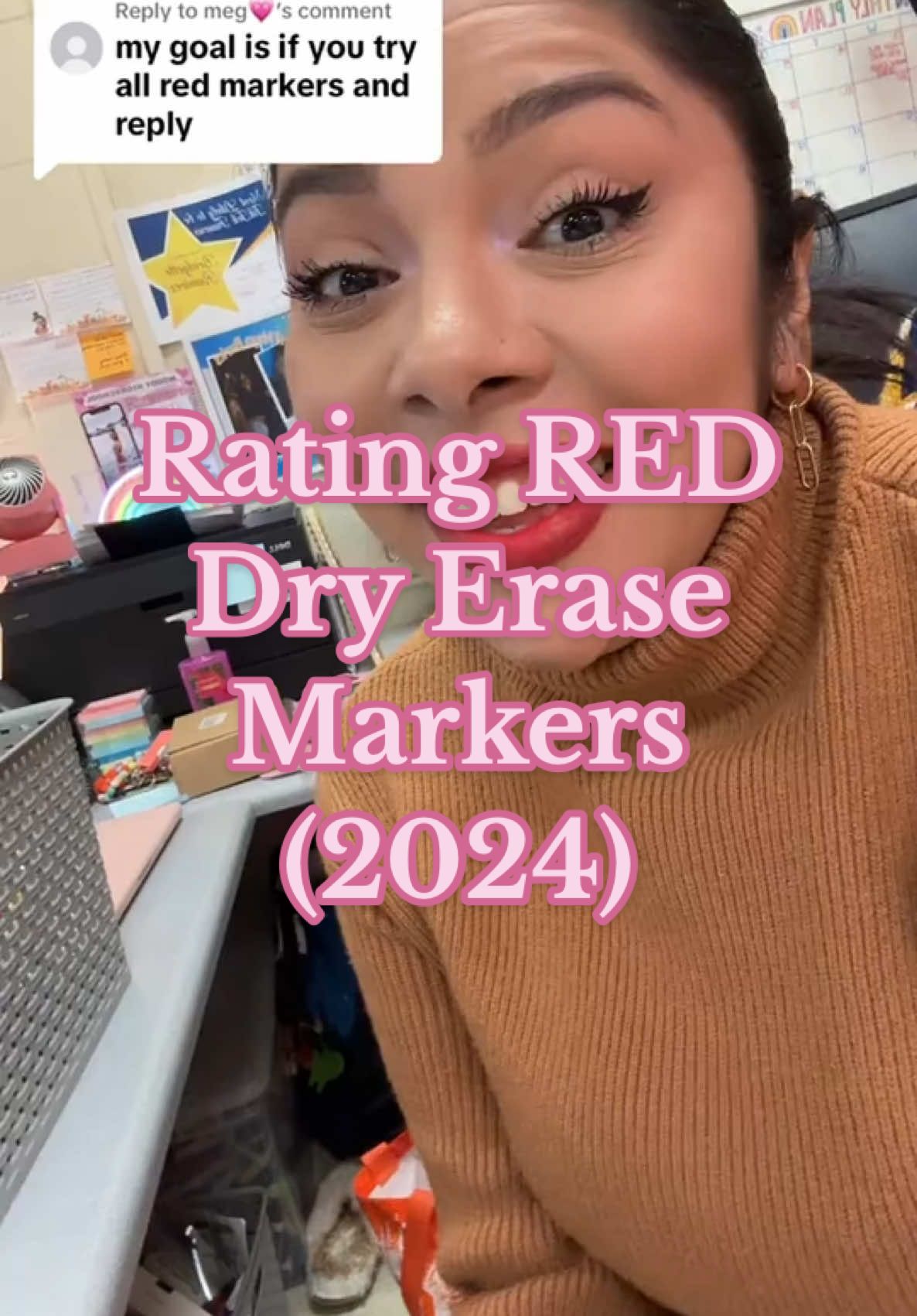 Rating RED Dry Erase markers!! #dryerase #rating #markers #Teacher