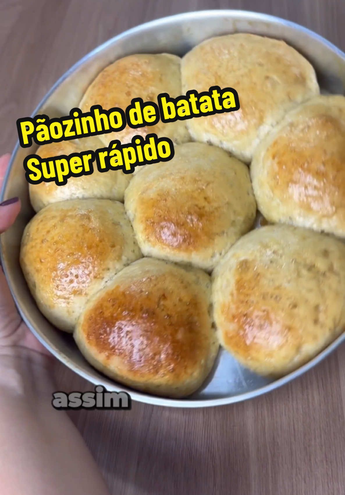 Pãozinho de batata super rápido #pão #pãozinho #pãocaseiro 