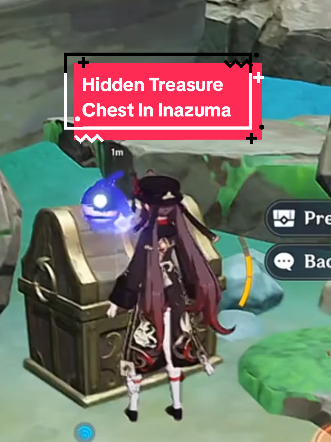 Hidden Treasure Chest in Inazuma  #GenshinImpact  #hiddenchest  #treasurechest  #inazuma  #hutao  #hutaogenshinimpact 