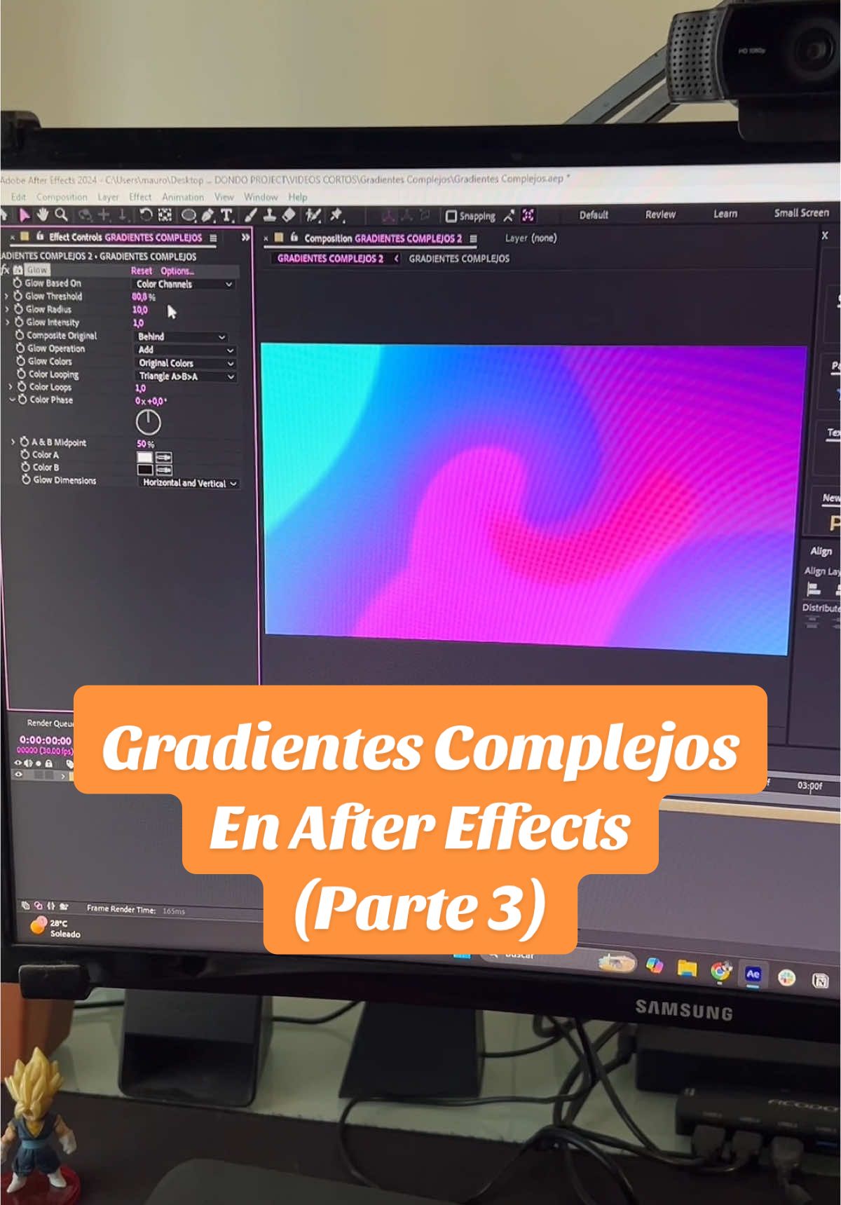 Replying to @Julio Mendez Como hacer Gradientes Complejos y Animados en After Effects? #aftereffects #motiongraphics #adobe #color #design 