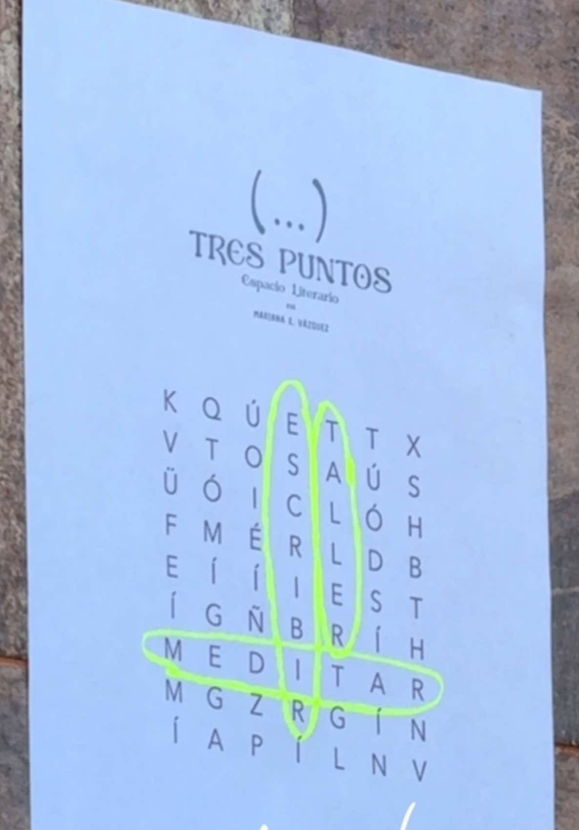 ¿Buscas un espacio para regresar a ti, encontrar respuestas en tu interior, claridad y paz mental? Este taller puede ser la herramienta.  TRES PUNTOS ESPACIO LITERARIO, es un taller presencial en GDL que guío con mucho amor donde las herramientas principales son la meditación y la escritura. No tienes que ser experto haciendo ninguna de ellas, y si ya lo eres, puede ser una nueva forma de experimentarlo.  Ve a historias destacadas para saber cuál es el taller más próximo. Si quieres un taller para un grupo privado puedes escribirme por DM.     Regálate un espacio para ti. 🫂✨ . . . . . #tallerescritura #taller #emociones #escritura #tallerdeemociones #crecimientopersonal #amorpropio 