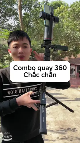 Combo chân quay tự động theo người chắc chắn chịu gió kèm đầu gimbal Q02#chuanmylinh #q02 #gimbal360 #91666 
