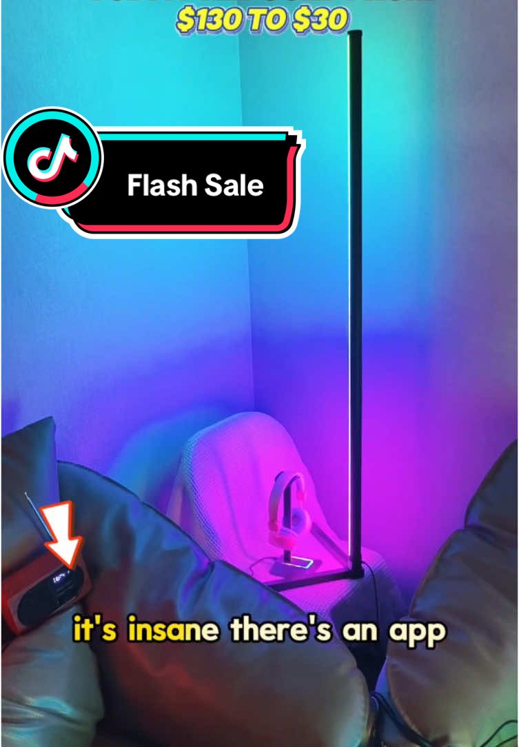 Huge sale for the Newbee RGB floor lamp! . #tech #review #unbox #futuristic #floorlamp #lamp #lighting #homelighting#ambientlight #bluetoothspeaker #ambiance #RGB #gaming #TVsetup #gamingtvsetup #gaminglight#asmr #techbymidas #tiktokshopyearendsale #shopvideocarnival