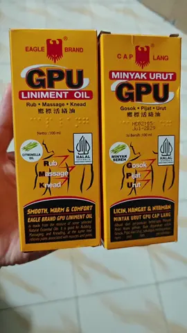 Minyak gosok GPU 100ml lagi promo nih #gpu #caplang #2025 #promo #wibgajian #newyearsale 