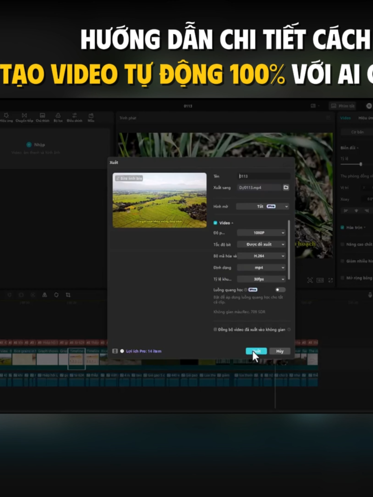 HƯỚNG DẪN CHI TIẾT CÁCH TẠO VIDEO TỰ ĐỘNG 100% với CAPCUT PRO #phanthanhliem #videoai #capcutpro#ai