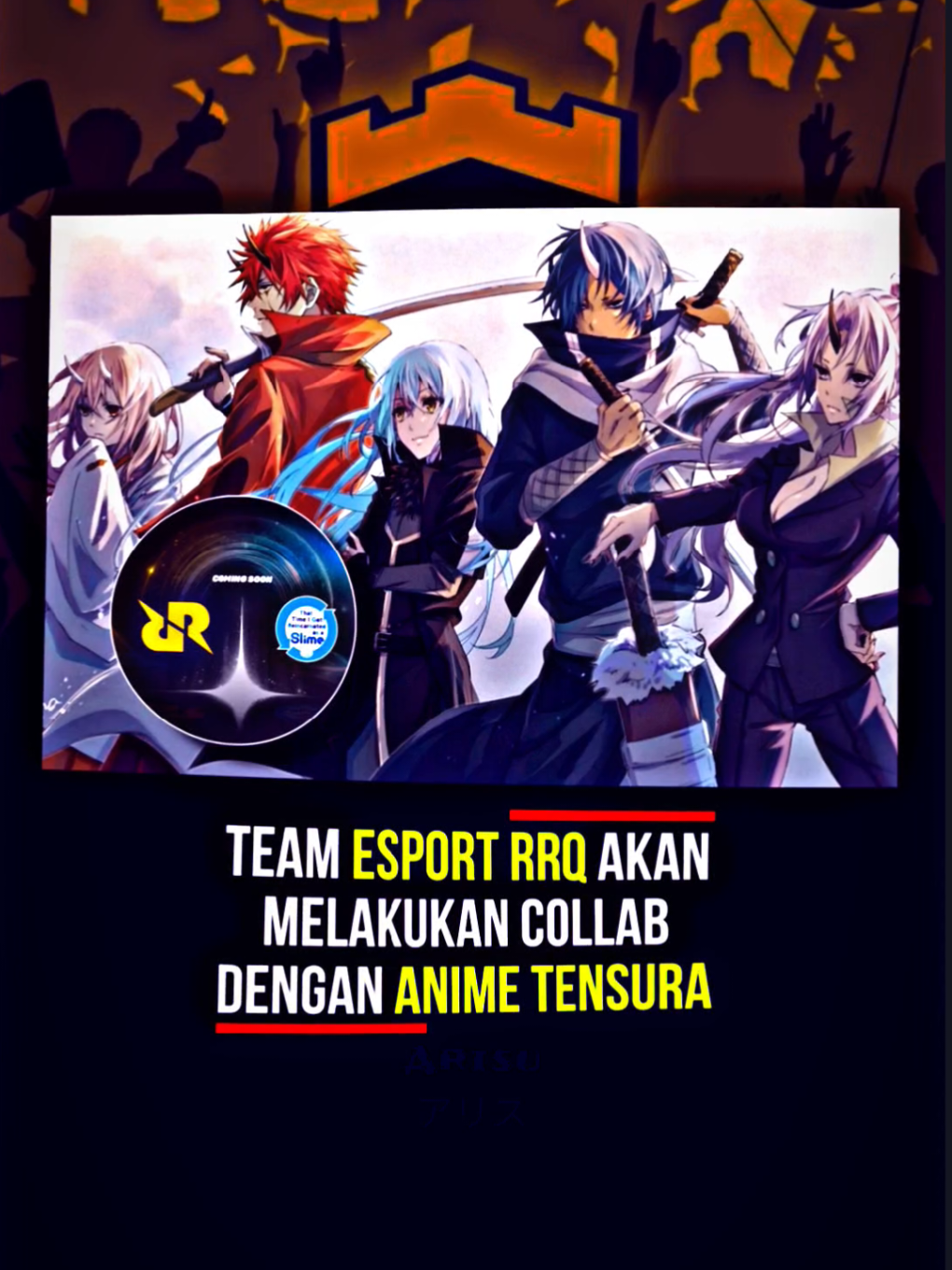 Dunia esport dan sihir bersatu!!! Team esport Rrq ungkap akan melakukan collab dengan anime Tensura dalam posting Instagram mereka baru-baru ini #rrq #tenseishitaraslimedattaken #anime #animetiktok #animeupdate #fyp #foryou #foryourpage 