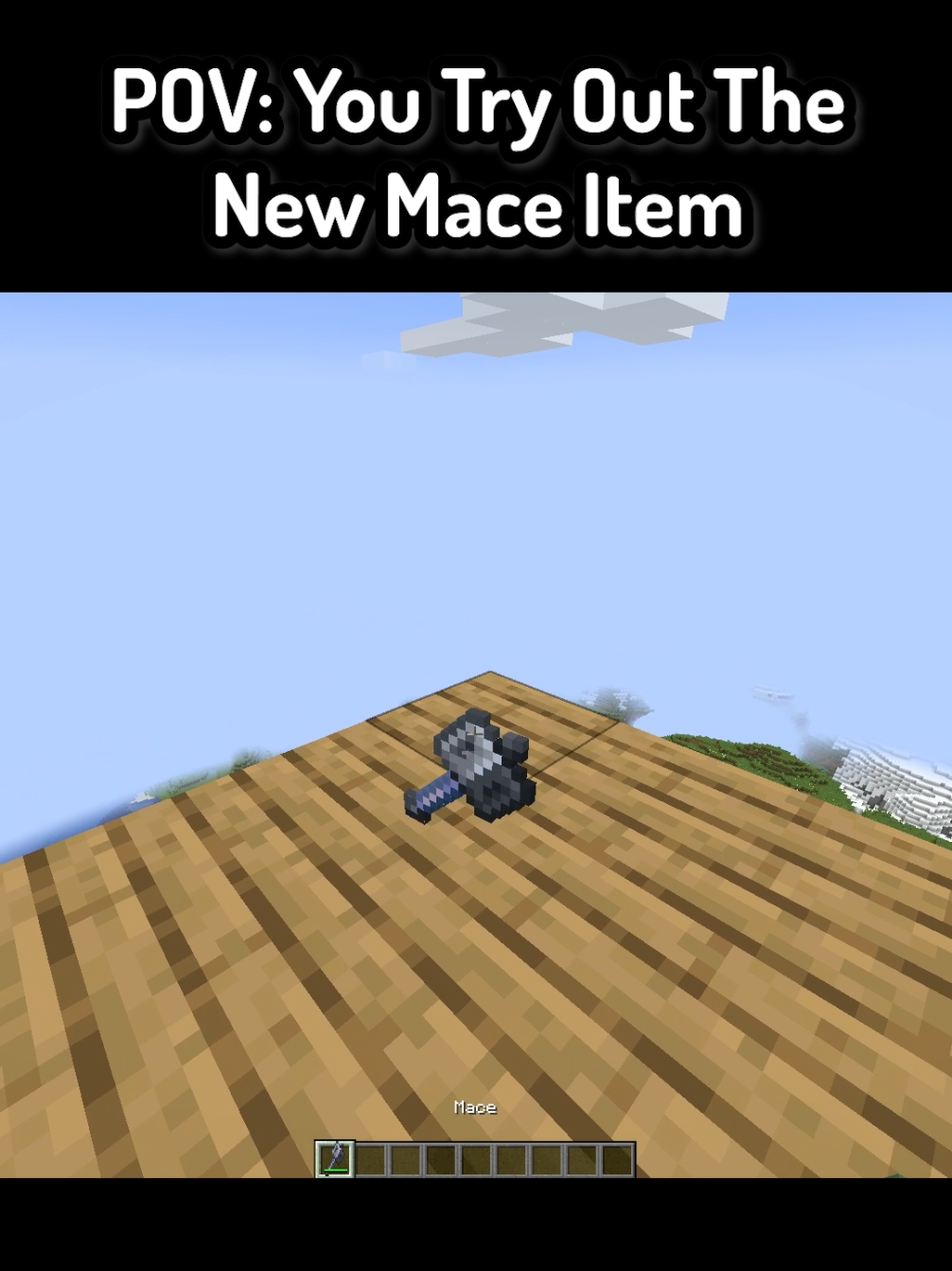 POV: You Try Out The New Mace Item In Minecraft #Minecraft #funnymoments #mcyt #mc #minecraftmemes 