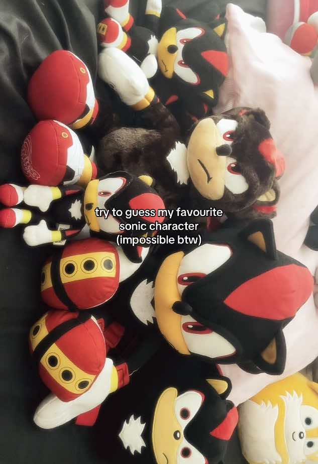 this is totally not me trying to show off my plushies #sonic #sonicthehedgehog #shadow #shadowthehedgehog #shadowbuildabear #shadowplush #sonicmovie #sonicmovie3 #sonic3movie