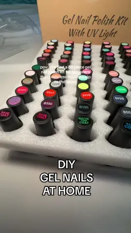 this gel nail polish kit has everything you need to start doing gel nails at home 💅 #gelnails #gelnailsathome #diynails #diynailsathome #fyp #budgetfriendly #bougieonabudget 