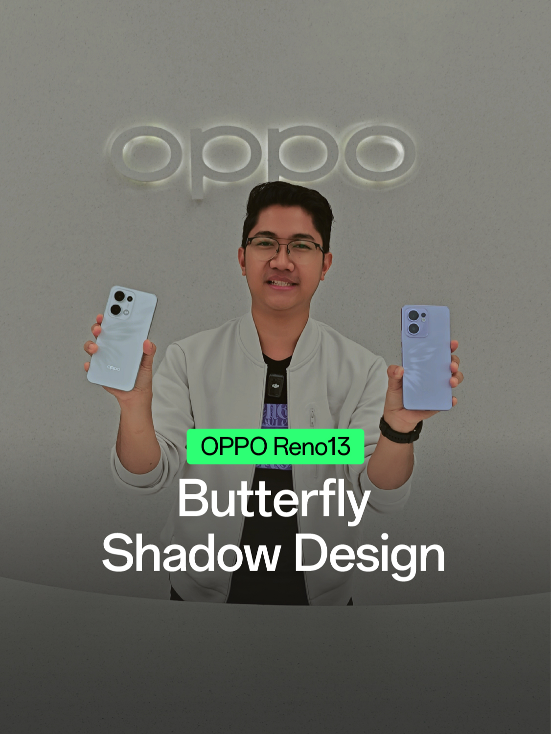 Berikan kesan pertamamu di kolom komentar untuk sentuhan romantis #ButterflyRomanceOnHand dari OPPO Reno13💬🦋