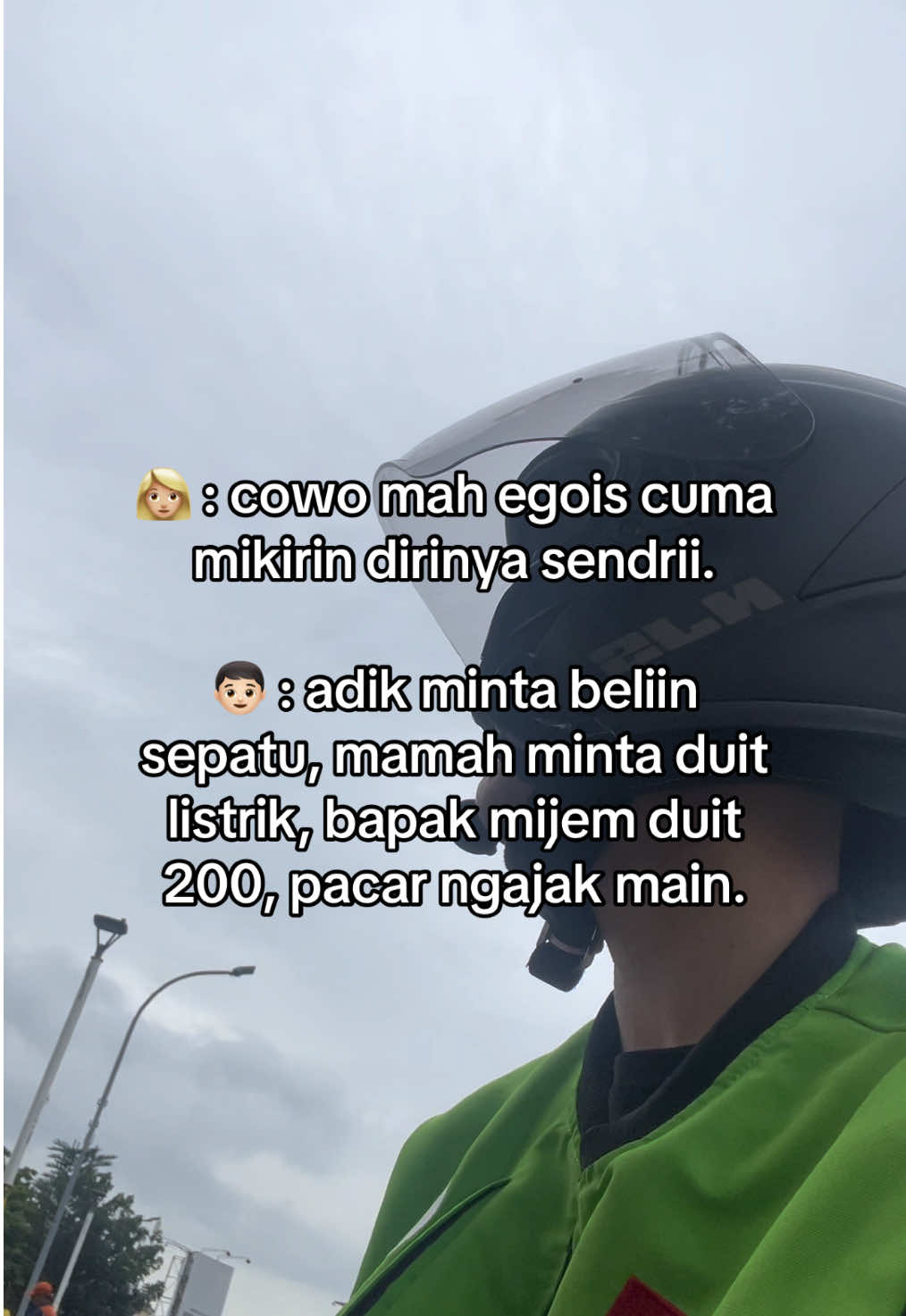 Padahal diri sendiri aja kaga masuk dalem pikiran  #fyp #foryou #masukberandafyp #fypシ゚ #ojol #grab #gojek #podcastojol #storyojol #ojoltiktok #ojolindonesia #xybca #vario #baskaraputra #hindia #feast #variomodifikasi #vario150 #variokzr @Gojek Indonesia 