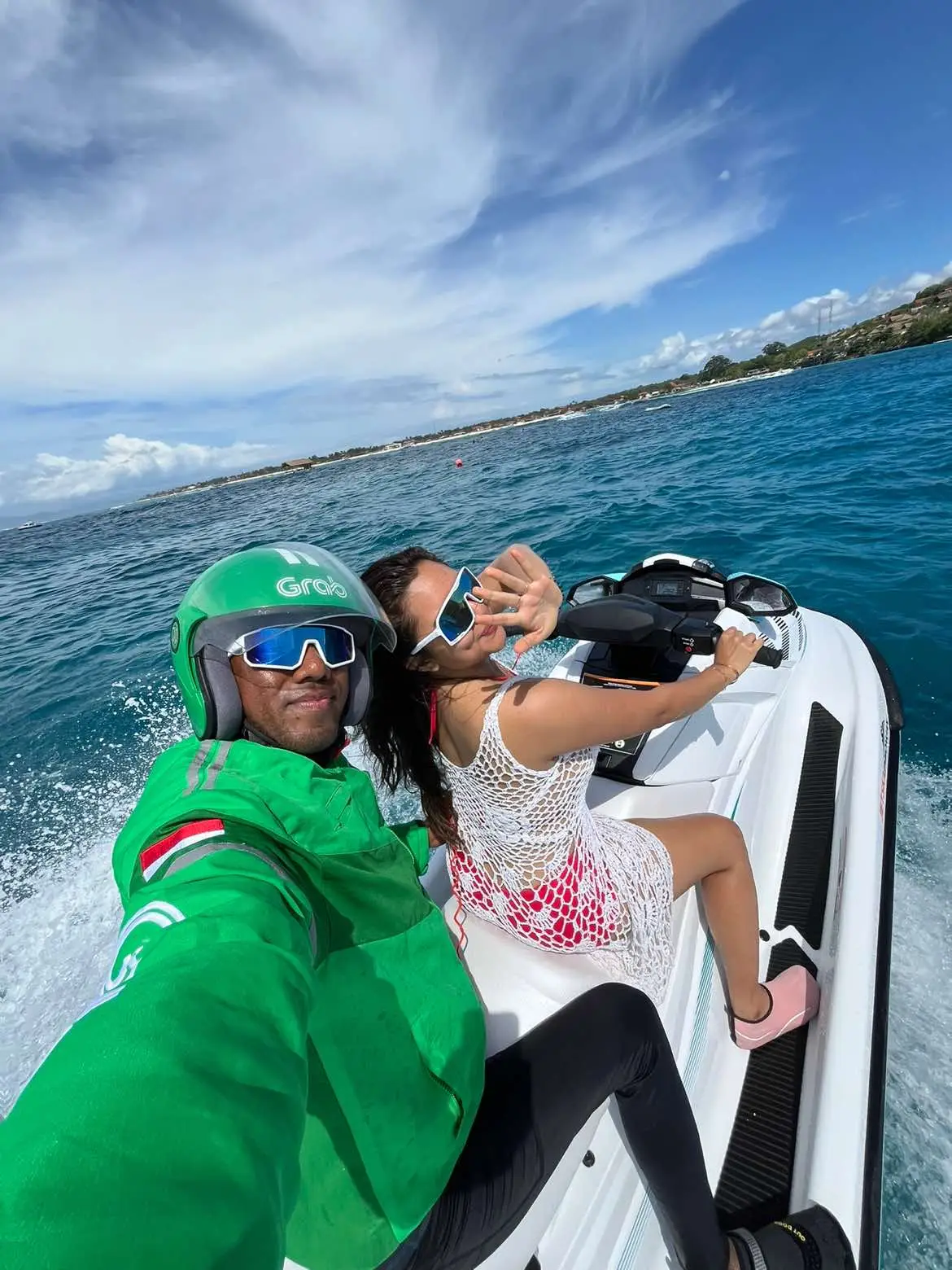 langganan setia @Grab Indonesia  @Baby Gekma 😍🙌😎 #jetskilembonganadventure#jetskilembongan#fypシ゚viral#tiktokfypシ 