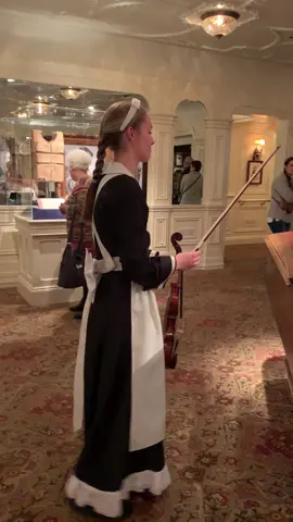 Titanic museum in Pigeon Forge. Young lady playing Nearer my God to Thee on her 200 year old violin. 