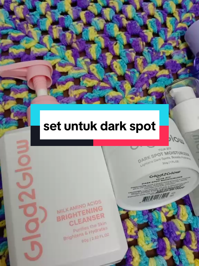 Replying to @zhulyzulkifli set untuk dark spot 4 pcs#Allahlebihtahu #glad2glowmy #glad2glow 