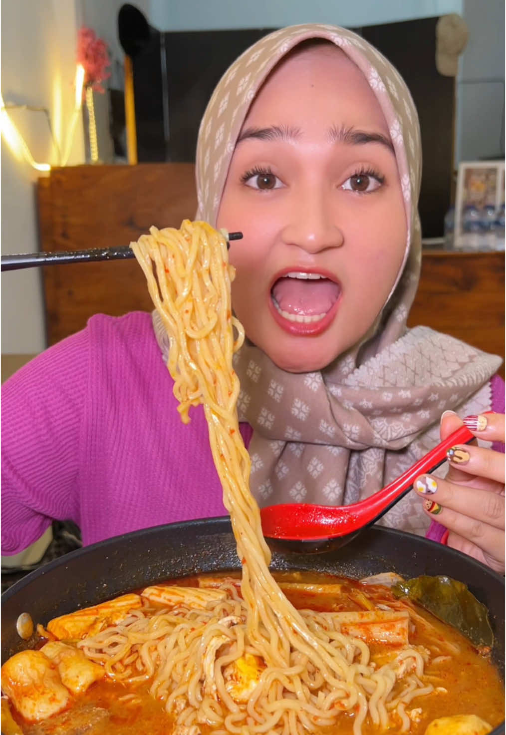 Mukban ala bude bude cina  #mukbangcina #mukbang 